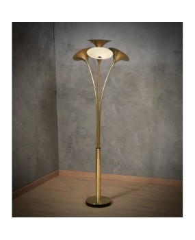 MidCentury Brass Italian Manufacturing Floor Lamp, 1970