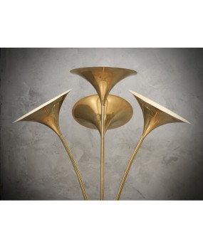 MidCentury Brass Italian Manufacturing Floor Lamp, 1970