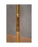 MidCentury Brass and Bamboo Floor Lamp, 1990 MidCentury Brass and Bamboo Floor Lamp, 1990