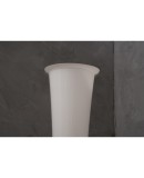 PI 162 Lampada da terra bianca in vetro di Murano e marmo di Carrara, 1970 PI 162 Lampada da terra bianca in vetro di Murano e marmo di Carrara, 1970