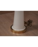 Murano Glass and Carrara Marble White Floor Lamp, 1970 Murano Glass and Carrara Marble White Floor Lamp, 1970