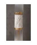 Murano Glass and Carrara Marble White Floor Lamp, 1970 Murano Glass and Carrara Marble White Floor Lamp, 1970