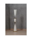 Murano Glass and Carrara Marble White Floor Lamp, 1970 Murano Glass and Carrara Marble White Floor Lamp, 1970