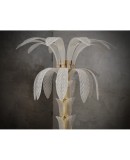 Murano MidCentury Glass and Brass Floor Lamp, 1980 Murano MidCentury Glass and Brass Floor Lamp, 1980