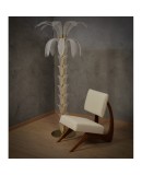 Murano MidCentury Glass and Brass Floor Lamp, 1980 Murano MidCentury Glass and Brass Floor Lamp, 1980