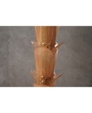 Murano MidCentury Glass and Brass Floor Lamp, 1980 Murano MidCentury Glass and Brass Floor Lamp, 1980