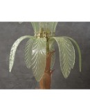 Murano MidCentury Glass and Brass Floor Lamp, 1980 Murano MidCentury Glass and Brass Floor Lamp, 1980