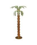PI 158 Lampada da terra MidCentury in vetro di Murano e ottone, 1980