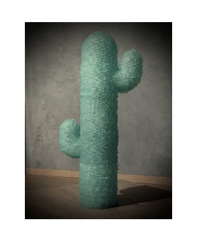 PI 55 Piantana in Vetro di Murano Cactus Art di Colore Verde Acqua, 1970