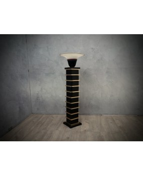 PI 53 Lampada da terra firmata Barbini in vetro di Murano e ottone, 1950