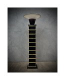 PI 53 Lampada da terra firmata Barbini in vetro di Murano e ottone, 1950 PI 53 Lampada da terra firmata Barbini in vetro di Murano e ottone, 1950