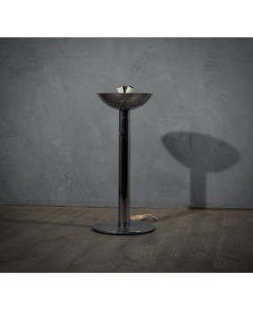 PI 52 Pia Guidetti Crippa per Luci Glass Lampada da terra cromata italiana, 1970