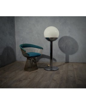 PI 52 Pia Guidetti Crippa per Luci Glass Lampada da terra cromata italiana, 1970