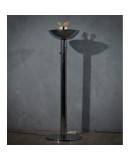 Pia Guidetti Crippa for Luci Glass and Chrome Italian Floor Lamp, 1970