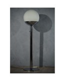 Pia Guidetti Crippa for Luci Glass and Chrome Italian Floor Lamp, 1970