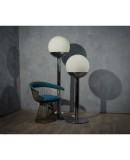 Pia Guidetti Crippa for Luci Glass and Chrome Italian Floor Lamp, 1970