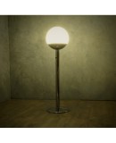 Pia Guidetti Crippa for Luci Glass and Chrome Italian Floor Lamp, 1970