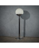 Pia Guidetti Crippa for Luci Glass and Chrome Italian Floor Lamp, 1970