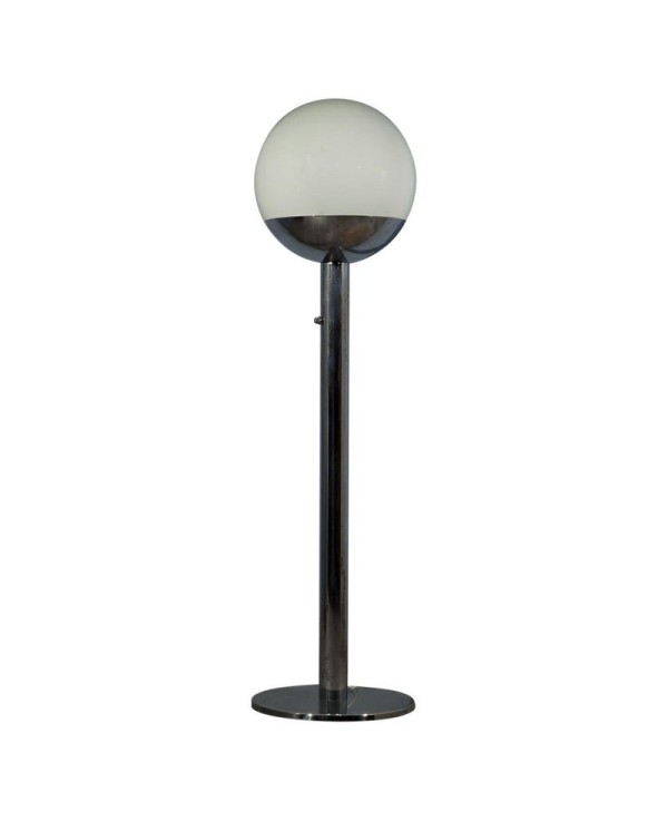 PI 51 Pia Guidetti Crippa per Luci Glass Lampada da terra cromata italiana, 1970 PI 51 Pia Guidetti Crippa per Luci Glass Lampada da terra cromata italiana, 1970