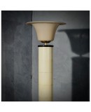 Murano Glass Brass and Goatskin Italian Art Deco Floor Lamp, 1940