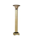 Murano Glass Brass and Goatskin Italian Art Deco Floor Lamp, 1940