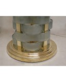 PI 48 Coppia di piantane in vetro e ottone