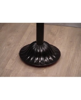 Murano Midcentury Black Glass Floor Lamp, 1940