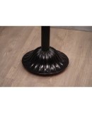 Murano Midcentury Black Glass Floor Lamp, 1940