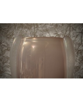 Barovier & Toso Murano Pink Blown Glass Italian Midcentury Table Lamp, 1980