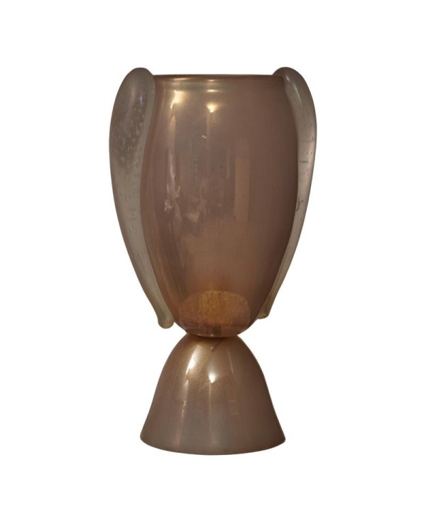 LT 154 Lampada in vetro soffiato rosa di Murano di Barovier & Toso, 1980 LT 154 Lampada in vetro soffiato rosa di Murano di Barovier & Toso, 1980