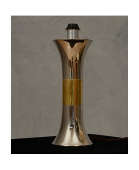 Nucci Valsecchi Brass and Chrome Table Lamp, 1970