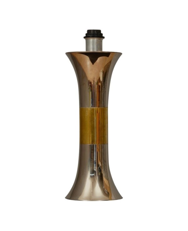 Nucci Valsecchi Brass and Chrome Table Lamp, 1970 Nucci Valsecchi Brass and Chrome Table Lamp, 1970