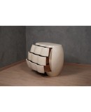Midcentury Goatskin Wood Italian Commodes, 1980 Midcentury Goatskin Wood Italian Commodes, 1980
