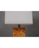 Tommaso Barbi Maple Wood Table Lamp, 1980