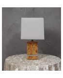 Tommaso Barbi Maple Wood Table Lamp, 1980