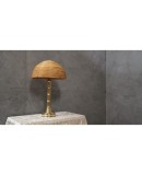 MidCentury Brass and Bamboo Table Lamp, 1990
