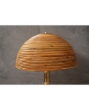MidCentury Brass and Bamboo Table Lamp, 1990
