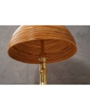 MidCentury Brass and Bamboo Table Lamp, 1990
