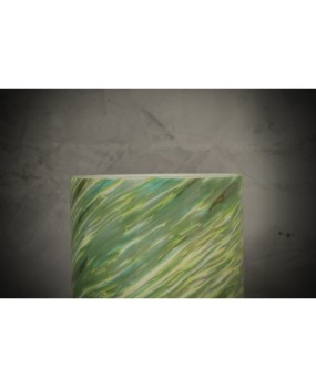 Murano Shades of Green and blu Glass Table Lamp, 1980