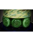 Murano Shades of Green and blu Glass Table Lamp, 1980 Murano Shades of Green and blu Glass Table Lamp, 1980