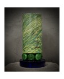 Murano Shades of Green and blu Glass Table Lamp, 1980 Murano Shades of Green and blu Glass Table Lamp, 1980
