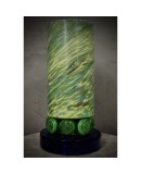 Murano Shades of Green and blu Glass Table Lamp, 1980 Murano Shades of Green and blu Glass Table Lamp, 1980