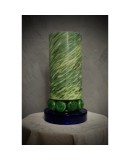 Murano Shades of Green and blu Glass Table Lamp, 1980 Murano Shades of Green and blu Glass Table Lamp, 1980