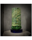 Murano Shades of Green and blu Glass Table Lamp, 1980 Murano Shades of Green and blu Glass Table Lamp, 1980