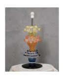 Vistosi Murano Orange Yellow and Blu Art Glass Color Table Lamp, 2006 Vistosi Murano Orange Yellow and Blu Art Glass Color Table Lamp, 2006