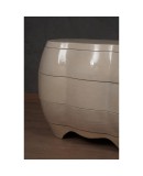 Midcentury Goatskin Wood Italian Commodes, 1980 Midcentury Goatskin Wood Italian Commodes, 1980