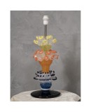 Vistosi Murano Orange Yellow and Blu Art Glass Color Table Lamp, 2006 Vistosi Murano Orange Yellow and Blu Art Glass Color Table Lamp, 2006