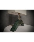Indian Green Marble and Murano Glass Table Lamp, 2000 Indian Green Marble and Murano Glass Table Lamp, 2000