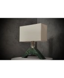 Indian Green Marble and Murano Glass Table Lamp, 2000 Indian Green Marble and Murano Glass Table Lamp, 2000