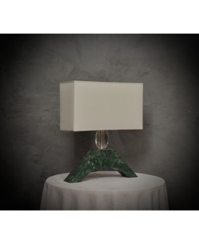 Indian Green Marble and Murano Glass Table Lamp, 2000